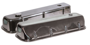 Xtreme Series BBC Valve Covers, Polished with 3 Holes Machined