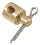 Brass 43C Cable Attaching Pivot, 1/4" Shaft