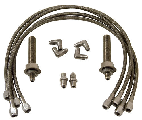 Stainless Full Braided Line Kit for Hydraulic Place Diverter