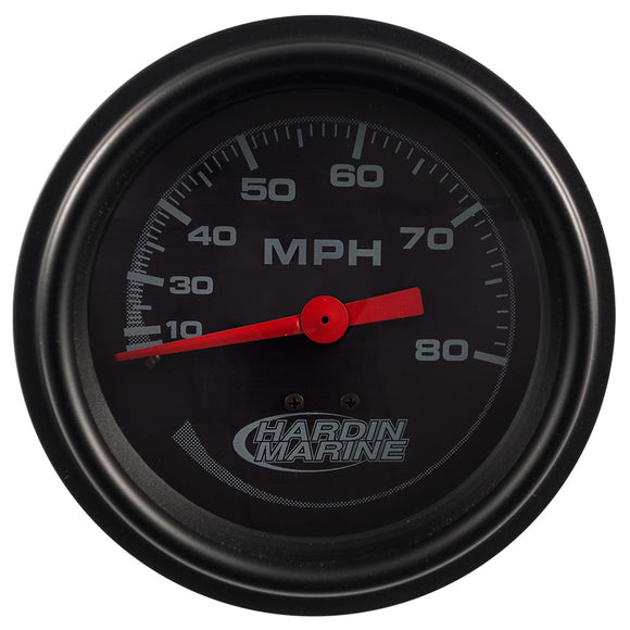 Hardin Marine 0-80 MPH Speedometer Gauge - 3-3/8